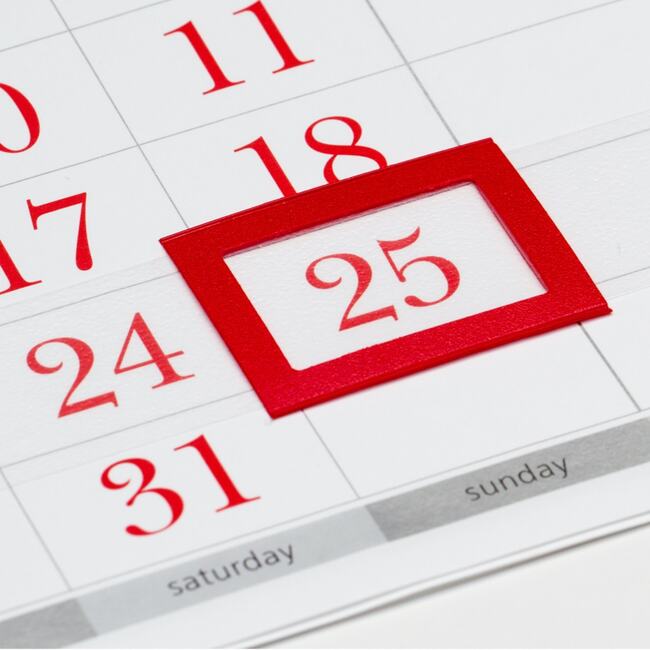Print Christmas calendar